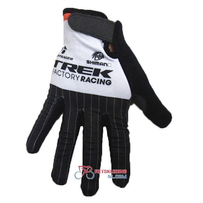 2020 Trek Factory Racing Lange Handschoenen Zwart Wit